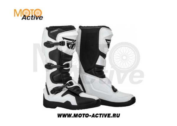 Мотоботы FLY RACING MAVERIK (белые/черные)